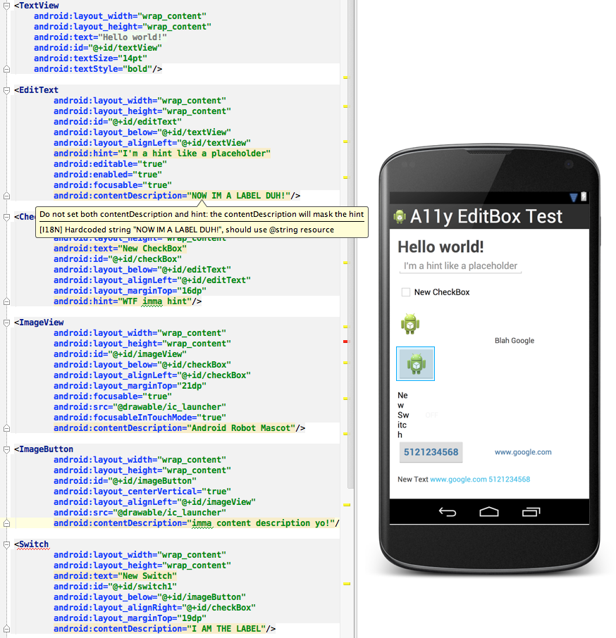 android studio screenshot