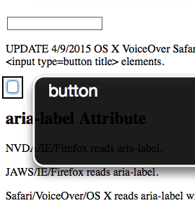 VO reads button