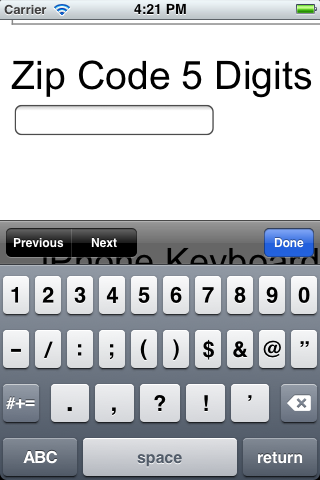 The number type without a pattern attribute displays a keyboard with many small number and symbol buttons.