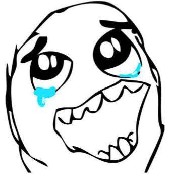 Rage guy with tears of joy.